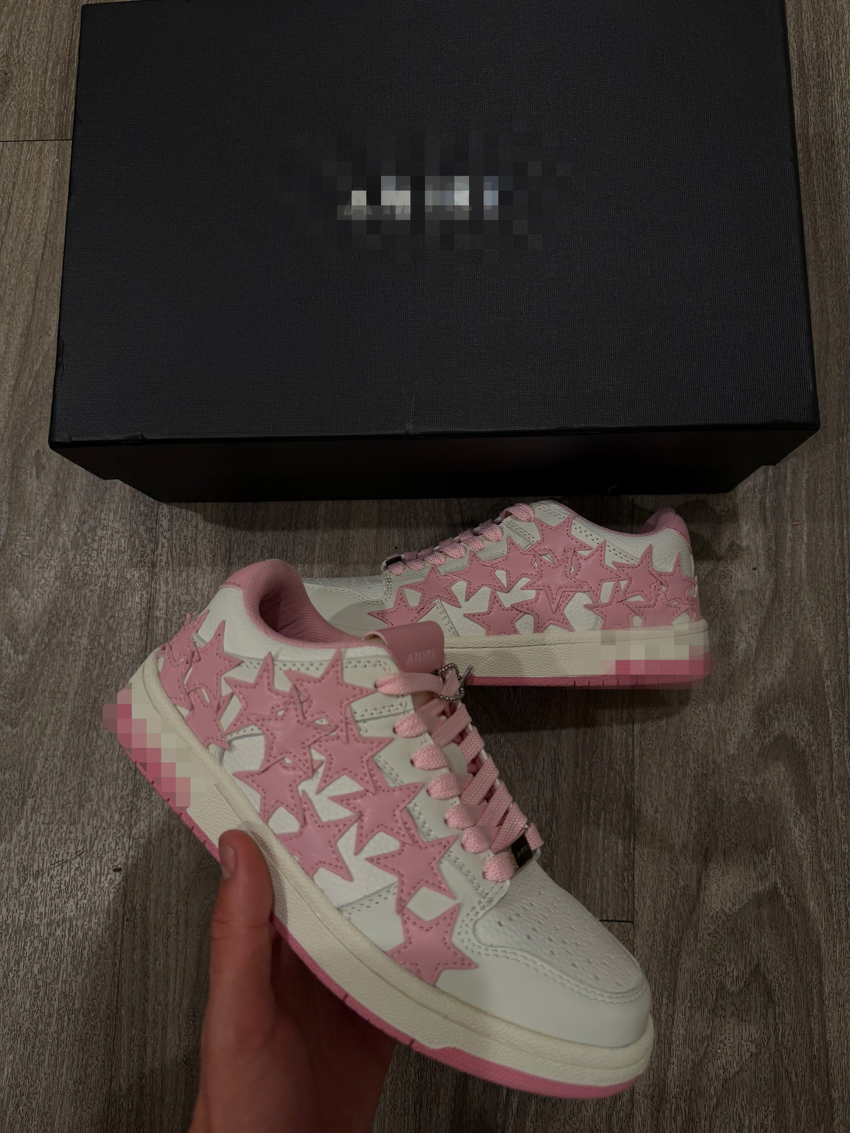 Ami Pink Star Crush Sneakers