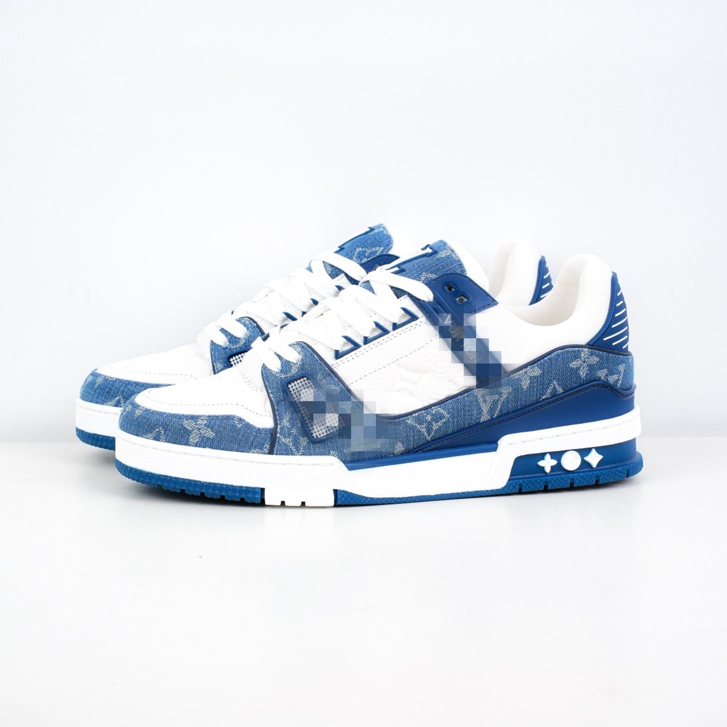 Blue White Vui Luxury Shoes ( Winter Edition)