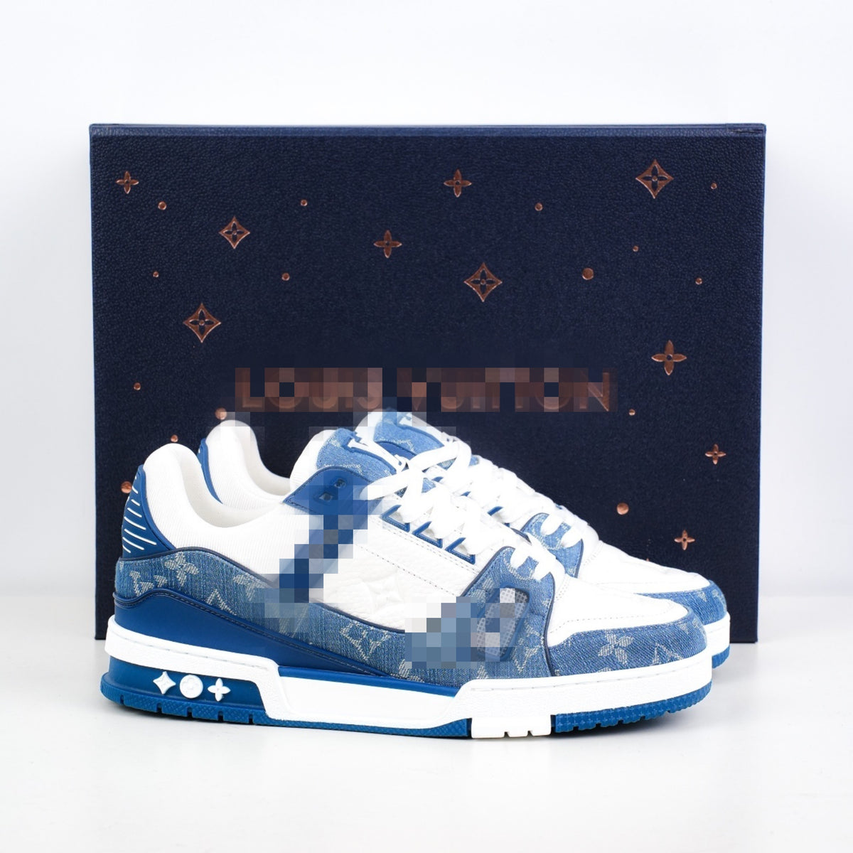 Blue White Vui Luxury Shoes ( Winter Edition)