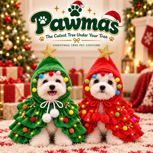 Pawmas - Christmas Tree Pet Costume