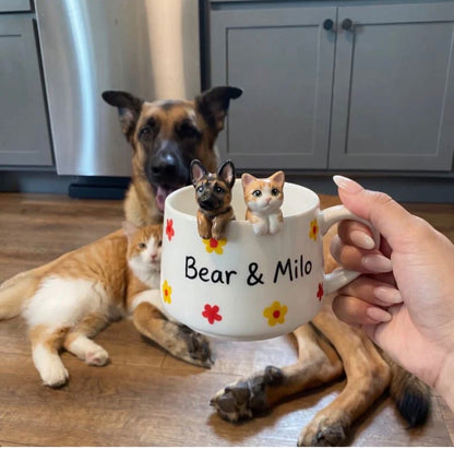 Handmade Custom Pet Figurine Mug