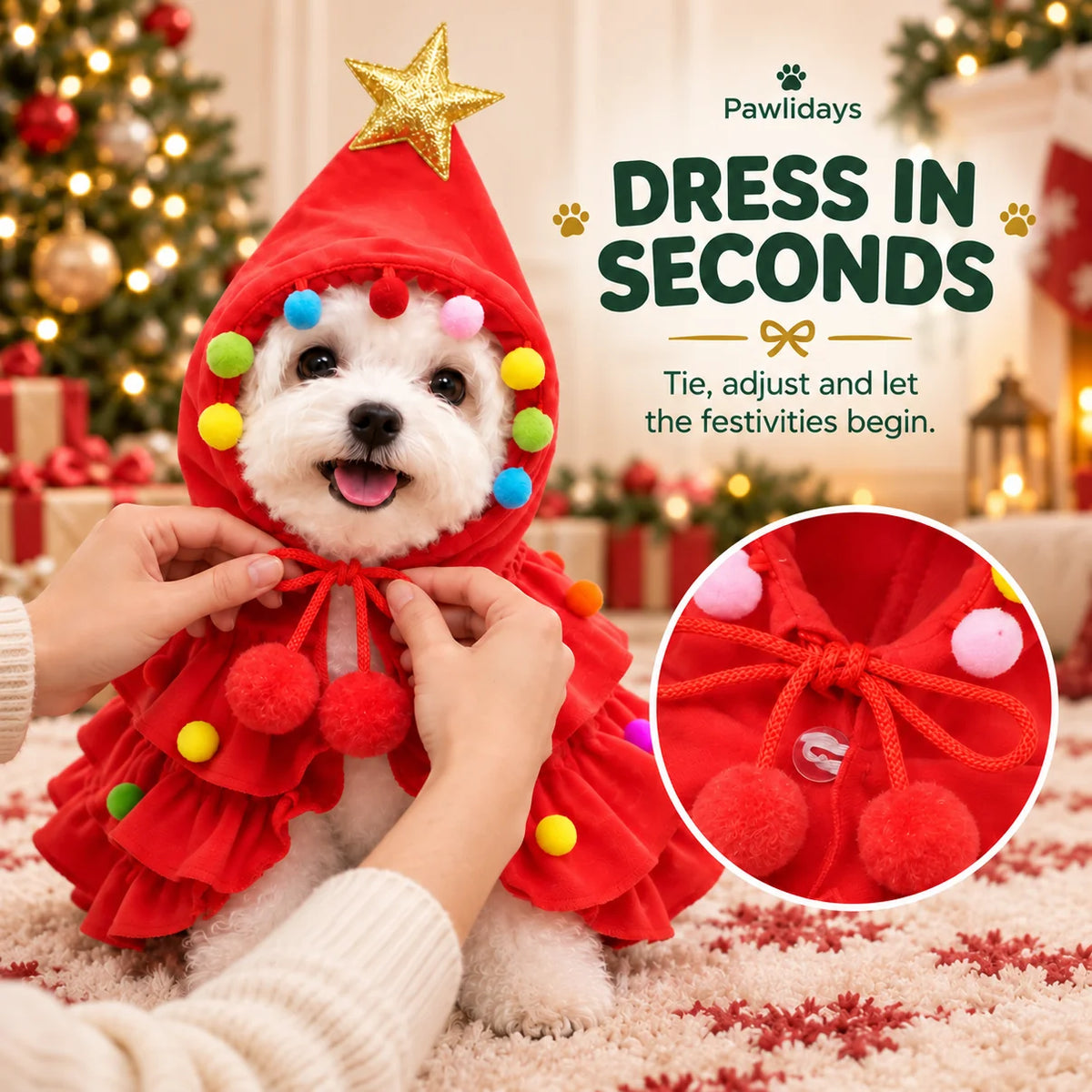 Pawmas - Christmas Tree Pet Costume